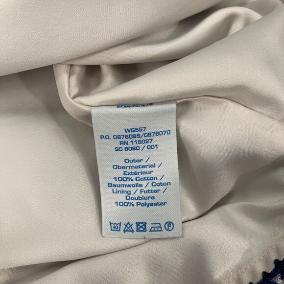 Boden Skirt Women 4 R Blue Millie A-Line Abstract Print Stretch Waistband Lined - Picture 6 of 11